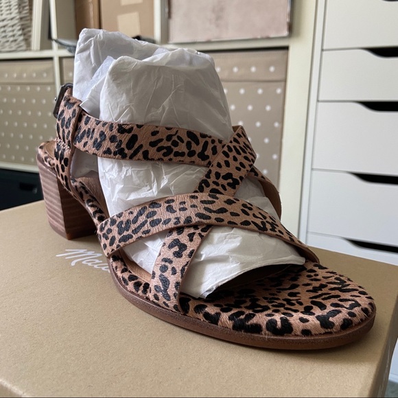 Madewell Alyssa Sandal in Spotted Calf Hair - Picture 4 of 11